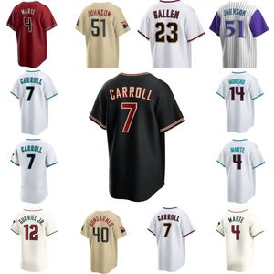 2024 Corbin Carroll Trikot Alek Thomas Randy Johnson Beer Madison Bumgarner Ketel Marte Gurriel Jr. Ahmed Evan Pham Eduardo Rodriguez Baseball-Trikots