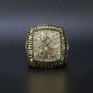 1978 Pittsburgh Steelman Super Bowl Mistrz Ring Steel Film Ring