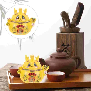 Бутылки для хранения, керамическая канистра для чая, герметичная свободная банка, праздничный подарок на год китайского дракона