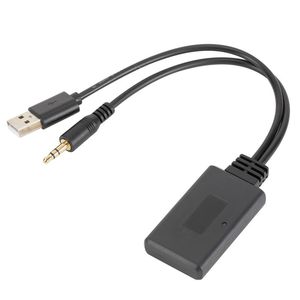 Venda quente adaptador de áudio bluetooth auto aux 3.5mm cabo receptor usb do carro para música alto-falante