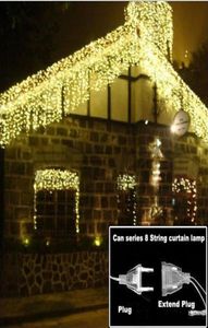 Strings 46M Waterproof Outdoor Christmas Light Led Curtain Icicle String Lights Droop 0406m Garlands Fairy Eaves Decorative3493990