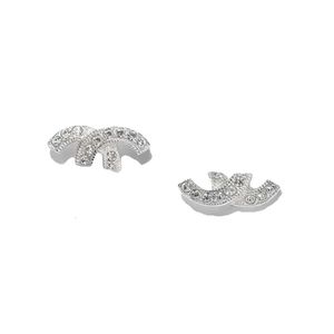 Fashion Stud Earrings Woman Designer Earring Multi Colors C Letter Jewelry Women Diamond Wedding Giftsq4