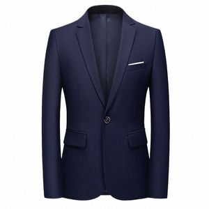 2023 Fi New Men's Casual Busin Suit / Masculino One Single Butted Blazer Jacket Coat / 13 cores M-6XL c28h #