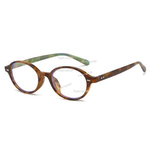 Oval glasses frame for men and women fashion retro round art youth exquisite flat mirror