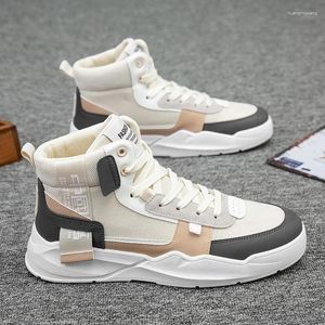 Casual Shoes High Top Men Breattable Non Slip mångsidig bräde för stövlar Trendiga sneaker tillverkade i Kina