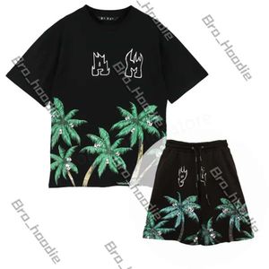 Herren Damen T-Shirts Shorts Designer Palm Angles Trainingsanzug Sommermode Palmly Angeles Freizeit lockerer Rundhalsausschnitt Las Palmas Cottons Print Luxurys Tops Plam Angel 703