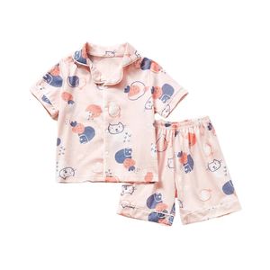 BAMBINI PAJAMA COTTON COMPARONE ESTATI SIMPARATO A 2 pezzi SET TOTTO CORSO CON SHOTTHS BABY BABY GIRLS SETTICHE SETTORE 240325 240325