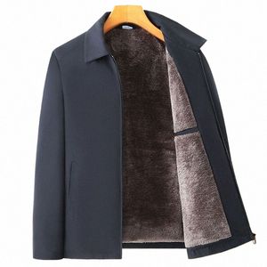 Jaqueta de lã grossa masculina à prova de vento casaco de inverno blazer outono inverno quente jaqueta masculina windbreak casual busin casaco L-3XL d3fp #