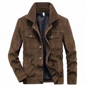 Välsome herrargata motorcykel corduroy rockar vinterbomberjackor mäns vindbrytare multi-pocket cott last parkas s4n7#