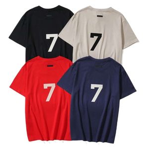 Tees Ess T-Shirt, Designer-Damen-T-Shirt in Originalqualität, reine Baumwolle, beflockt, Digital 77, kurzärmeliges, trendiges Paar-T-Shirt für Herren