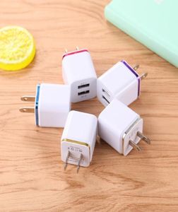 Snabb adaptiv väggladdare 5V 2A USB Power Adapter för iPhone Samsung Xiaomi Huawei Oppo Vivo Infinix Mobiltelefon1936697