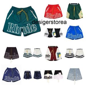 byxor byxa för män rhude shorts herrar designer korta män set träning byxor löst och bekvämt mode vara populära gym shorts xm