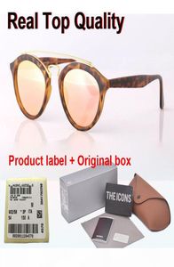 Markendesigner-Sonnenbrille für Herren und Damen, Gatsby, Retro-Vintage-Brille, runder Rahmen, Glaslinse, Sonnenbrille mit Einzelhandelsbox und Labor 2467996