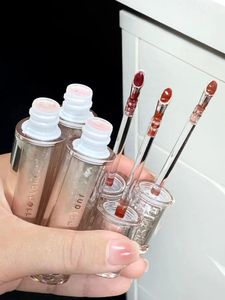 Judydoll Orange Ice Iron Lip Glaze 07 Осенне-зимняя увлажняющая зеркальная глянцевая помада 04 Colorfast Cup 05 240321