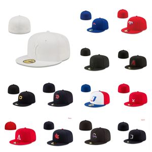 Heta monterade hattar snapbacks hatt justerbar baskall kepsar alla lag unisex utdoor sport broderi bomull platt stängda mössor flex solmix beställning storlek 7-8