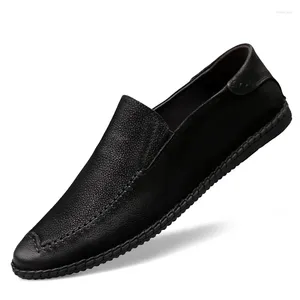 Casual Shoes Men Trend Men's Fashion Business Marka Klasyczna, prawdziwa skórzana czapka męska