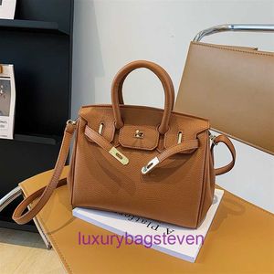 Factory Outlet Wholesale Hremms Birkks Tote bags for sale New Lock Buckle Handheld Womens Bag Fashionable Trend Light Luxury Versatile With Real Logo