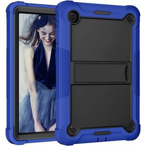 Tablet Case for TCL Tab 10 5G 10.1" Tablet Shell, 3 in 1 Hybrid Shockproof Silicone Gel Protective Tablet Cover with Kickstand for 9183W