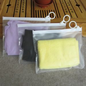 10pcs 여행 PVC Ziplock 백 지퍼 보관 가방 화장품/속옷 양말 투명 포장 가방 저장 파우치 16x13cm