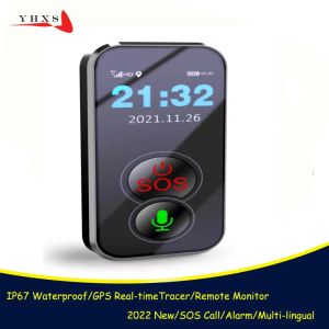Orologi IP67 Impermeabile Smart GPS Phone Localizzatore di collana Localizzatore per bambini Anziani Genitori Studente SOS Monitor remoto Promemoria Smartwatch