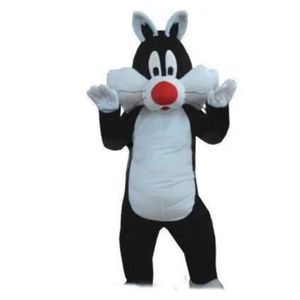 Trajes de mascote Halloween Natal Syester Cat Mascotte Cartoon Plush Fancy Dress Mascot Costume