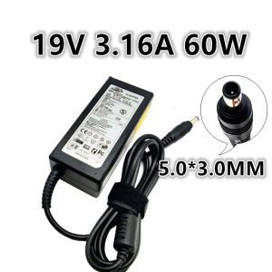 アダプター19V 3.16A 60WサムスンCPA09004A用ユニバーサルパワーアダプター充電器AD6019R 0335C1960ノートブックアダプターN143 N145 N148 N150