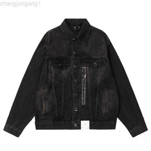 24SS Desginer BalanciaganessフーディーBaleciaga 2023 High Edition Autumn/Winter New Luxury Fashion B Family Letter Logo Denim Coat Unisex