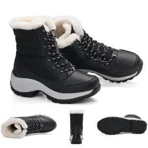 Fitness Shoes Winter Womens Hiking Boots Plus Velvet Warm Snow Outdoor Comfortable Waterproof Short Resistance Female Cotton