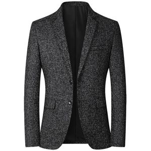 Пиджаки мужские модные тонкие повседневные костюмы пальто однотонные деловые костюмы куртки мужские пиджаки топы брендовая мужская одежда 240313