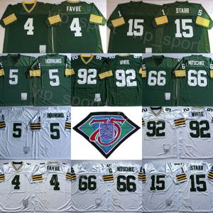 1949 1993 1994 Retro Football 18 Randall Cobb Jerseys 4 Brett Favre 15 Bart Starr 66 Ray Nitschke 92 Reggie White 5 Paul Hornung 89 James Jones Vintage 75th