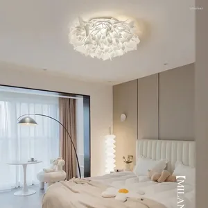 Ceiling Lights Full Spectrum Eye Protection Chandelier Cozy And Romantic Nordic Ins Girl Dining-Room Lamp Petals Bedroom Ligh