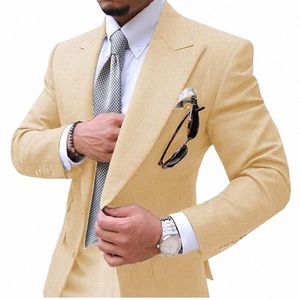 Herrenanzüge Herren 2 Stück Kausal Slim Fit Prom Grauer Blazer Formal Busin für Hochzeit Bräutigam Smoking G6N7 #