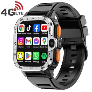 VALDUS 2024 NEW 4G SIM CARD ANDROID SMARTWATCH GPS WIFI S8 ULTRA S9デュアルビデオカメラ女性男性ファッションHOMBRE PGDスマートウォッチ