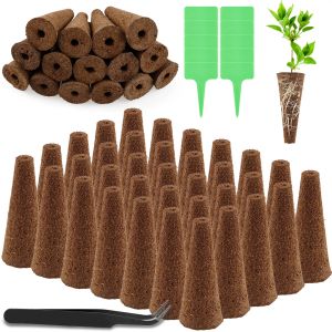 Pots 50Pcs Hydroponic Plant Grow Sponges Seed Starter Sponges for Hydroponic Indoor Garden System Root Growth Water Cultivation Tool