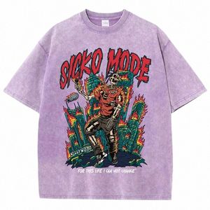 Американская винтажная футболка Мужская уличная одежда Fi Wed Old Cott Streetwear Футболки со скелетом Singer Графические футболки Fi Tshirt I0rC #