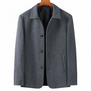 8xl 7xl 6xl 2023 Ny Autumn High End Busin Wool Coat Men tjocka varma mäns ulljackor överdimensionerade solid manlig vinterjacka F28X#