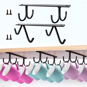 Kitchen Storage Multi-Purpose Cabinet Organizer Utensil Cupboard Cup Hanger Shelf Holder Mug Rack