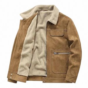 mcikkny homens camurça pu jaquetas de couro e casacos multi bolsos vintage motocicleta outwear tops para roupas masculinas v43q #