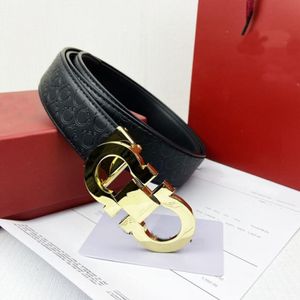 2022 Cintura di design di lusso con fibbia grande Moda casual Cinture da donna in vera pelle Uomo Lettera Cintura Aggiungi scatola originale A018293I