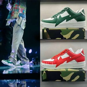 Top Designer de Moda Chinês Japão Coreano Sapatos Estilo Casual Vermelho Sta Homens Mulheres Branco Treinador Esportes Sapatilhas Tamanho Mens Mocassins Em Perda