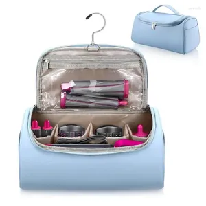 Storage Bags Hair Dryer Bag Waterproof Straightener Curler Blow Travel With Hanging Hook Dustproof Tool Organizer