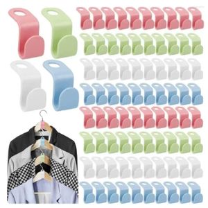 Hangers 10Pcs Hook Save Space Closet Connection Stacking Plastic Extension Clip Wardrobe Coat Storage Box Hooks Home