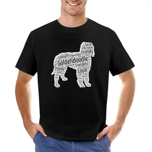 Polos masculinos Goldendoodle Dog com caráter e traços de personalidade camiseta moda coreana camisas de suor de secagem rápida homens