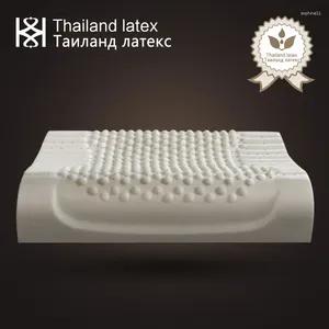 Kudde Thailand Natural Latex Bed Cervical Orthopedic 60x40x12x10cm sovande sängkläder massagepartiklar minnesskumkuddar