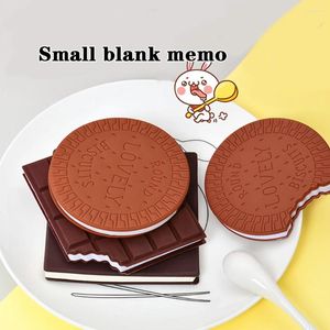 Creative Cookie-Shaped Pocket Notebook Small Notepad Student Memo Travel Record Book