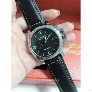 Mens Mechanical Watch Paneraiss Men S 시계 가죽 스트랩 방수 브랜드 이탈리아 스포츠 손목 시계 P38Z를위한 고급 시계