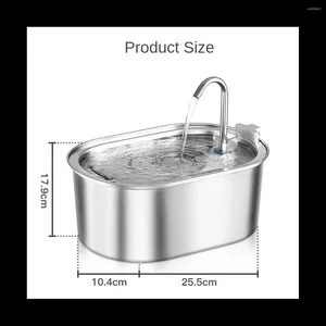 Hundebekleidung Katzen Wasserbrunnen Edelstahl 108Oz/3 2L Haustierspender Brunnen für Trinknapf US-STECKER