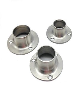 Flange montada lateral, assento de tubo de aço inoxidável, economia de energia, hardware doméstico, suporte de parede, suporte de montagem fixa, armário, cozinha c2093310