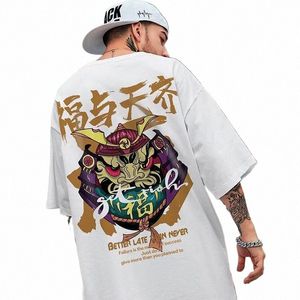 m-8xl Chinese Character Animati Printed Loose Short Sleeve Round Neck T-shirt Fi Soft T-Shirt Tops B3vm#