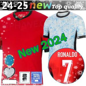 23 24 25 Portuguesa Portekiz Futbol Forması Fernandes Ronaldo Cristiano Portugieser 2024 Euro Kupa Futbol Gömlekler Erkek Çocuk Kiti Takımı B.Fernandes Joao Felix Al Nassr FC